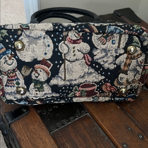 Festive Snowman Patterned Purse and Pouch Set - Picture 5 of 9